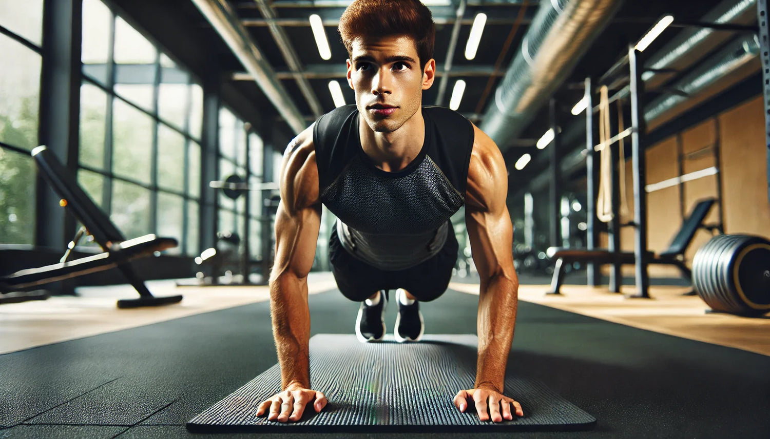 un homme qui fait une session de gainage