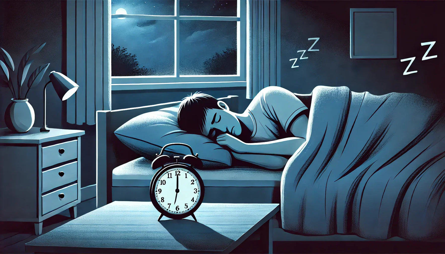 personne endormie dans son lit malgré un endormissement difficile