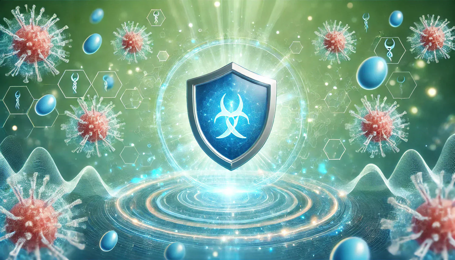 bouclier représentant le système immunitaire contre le stress