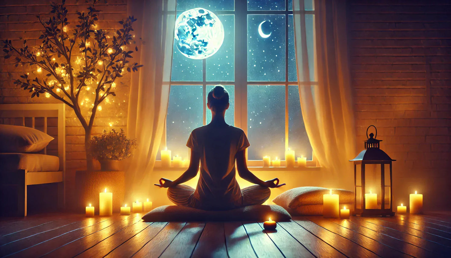 personne en méditation devant sa fenêtre