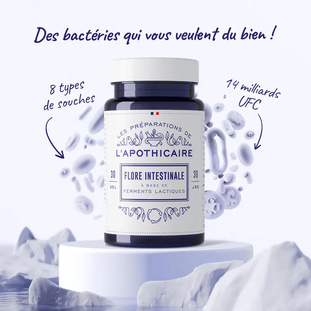 formule flore intestinale avec des souches et bactéries