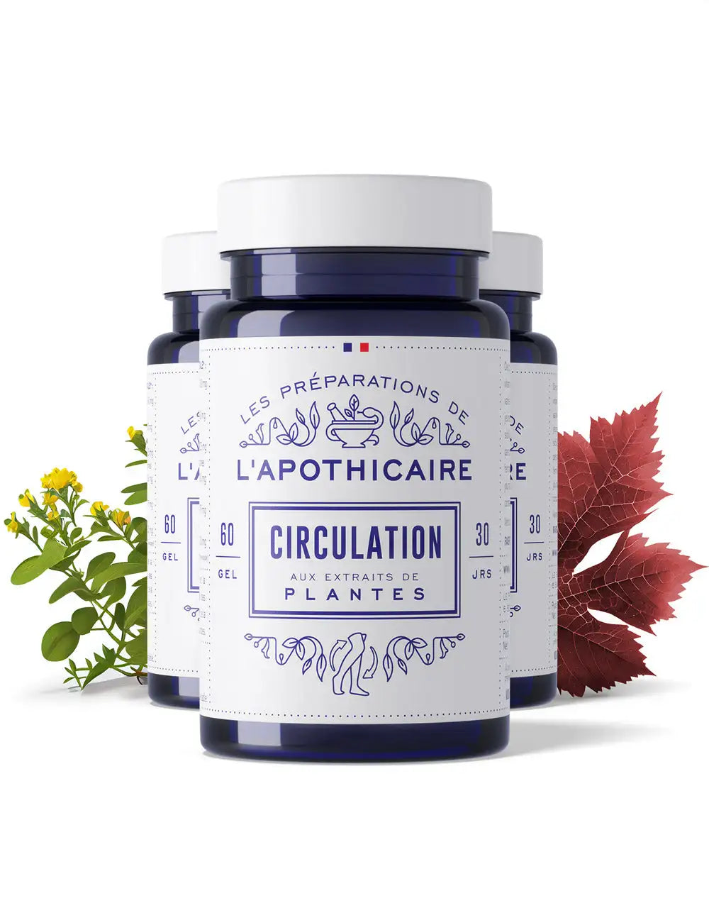 Formule trio circulation de face avec ingrédients