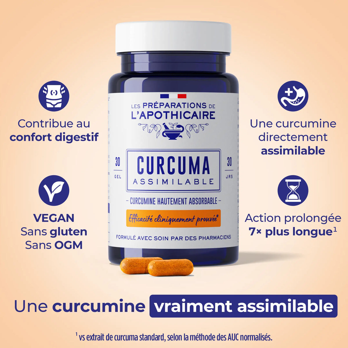 Curcuma Assimilable – points forts de la formule